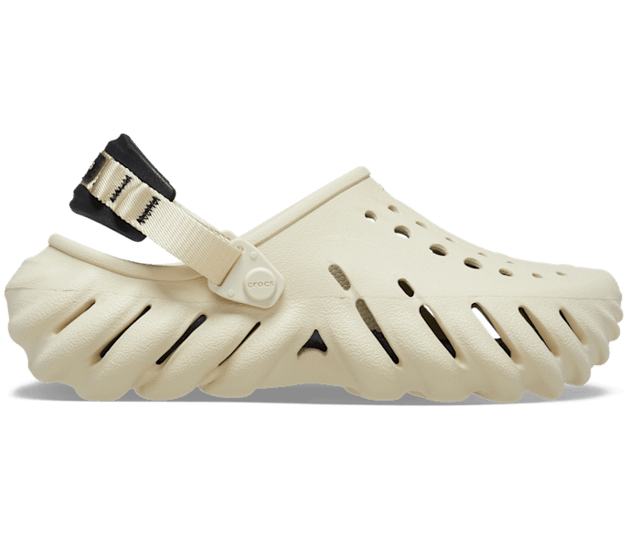 ECHO CROCS - Bone / Black - SANDALS FACTORY